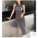 グレー | ワンピース イラストプリント ロゴ | JOCOSA