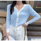 カーディガン 長袖 ストライプ | JOCOSA | 詳細画像18