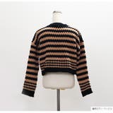 カーディガン ショート丈 ボーダー | JOCOSA | 詳細画像3 