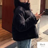 ブラック | アウター コーデュロイ 中綿ダウン | JOCOSA