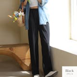 ブラック | ストレートパンツ ボトムス ロング丈 | JOCOSA