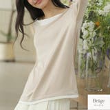 ベージュ | トップス レイヤード風 ルーズ | JOCOSA