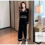 ブラック | セットアップニット セクシー 長袖 | JOCOSA