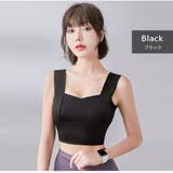 ブラック | ノースリーブ スポーツウェア トップス | JOCOSA