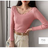 ピンク | ニットトップス 長袖ニット 韓国ファッション | JOCOSA