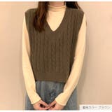 ニットベスト トップス Vネック | JOCOSA | 詳細画像3