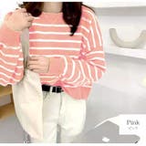 ピンク | ニット バックボタン ショート丈 | JOCOSA