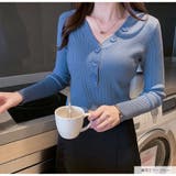 ニットトップス 長袖 Vネック | JOCOSA | 詳細画像16 