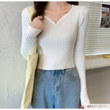 ニットトップス Vネック リブ | JOCOSA | 詳細画像16