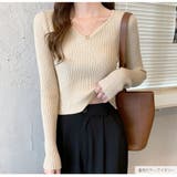 ニットトップス Vネック リブ | JOCOSA | 詳細画像21