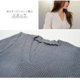 ニットトップス Vネック リボン | JOCOSA | 詳細画像7 