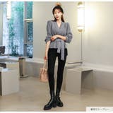 ニットトップス Vネック リボン | JOCOSA | 詳細画像17 