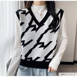 ニットベスト 格子 トップス | JOCOSA | 詳細画像14 