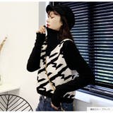 ニットベスト 格子 トップス | JOCOSA | 詳細画像3 