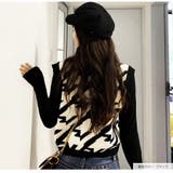 ニットベスト 格子 トップス | JOCOSA | 詳細画像4 