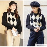 ニット ダイヤ柄 トップス | JOCOSA | 詳細画像14 