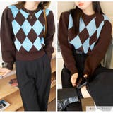 ニット ダイヤ柄 トップス | JOCOSA | 詳細画像19 