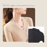 ニットトップス カシュクール風 Vネック | JOCOSA | 詳細画像6 