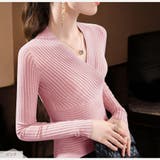 ニットトップス カシュクール風 Vネック | JOCOSA | 詳細画像11 