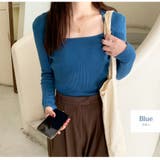 ブルー | ニット トップス 長袖 | JOCOSA