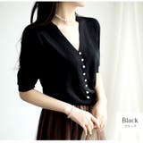 ブラック | ニット パール サマーニット | JOCOSA