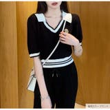 サマーニット 半袖 ショート丈トップス | JOCOSA | 詳細画像17 