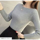 切り替えリブニット トップス 長袖 | JOCOSA | 詳細画像4