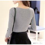 切り替えリブニット トップス 長袖 | JOCOSA | 詳細画像5