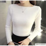 切り替えリブニット トップス 長袖 | JOCOSA | 詳細画像15