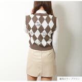 ニットベスト トップス ダイヤ柄 | JOCOSA | 詳細画像5 