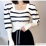 ニット スクエアネック ボーダー | JOCOSA | 詳細画像23