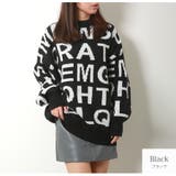 ブラック | ニット トップス ロゴ | JOCOSA