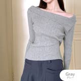 グレー | ニット トップス リブニット | JOCOSA