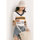 トップス ニット マルチボーダー | JOCOSA | 詳細画像17 