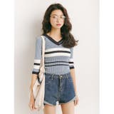 トップス ニット マルチボーダー | JOCOSA | 詳細画像20 