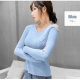 ブルー | ニット トップス セーター | JOCOSA