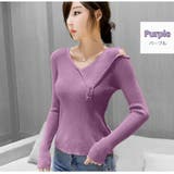 パープル | ニット トップス セーター | JOCOSA