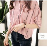 ピンク | シャツ ブラウス ストライプ | JOCOSA