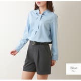ブルー | ブラウス ボウタイ トップス | JOCOSA