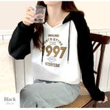 ブラック | パーカー ショート丈 フード | JOCOSA