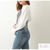 レイヤード風 ボーダー ドッキングトップス | JOCOSA | 詳細画像4 