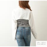 レイヤード風 ボーダー ドッキングトップス | JOCOSA | 詳細画像5 