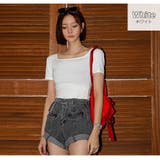 ホワイト | スクエアネック 半袖 Ｔシャツ | JOCOSA
