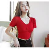 Vネック ツイストリブ 半袖 | JOCOSA | 詳細画像25 