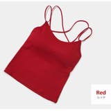 レッド | カップ付きキャミソール レディース バッククロス | JOCOSA