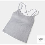 グレー | カップ付きキャミソール レディース バッククロス | JOCOSA