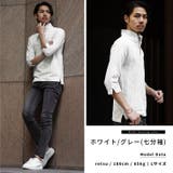 ホワイト/グレー(7分袖) | ポロシャツ メンズ 半袖 | JOKER