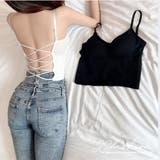 インナートップス 全3色 バックオープン | JS FASHION | 詳細画像1 