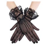 プチリボン付きブラックレース手袋 レースグローブ | JS FASHION | 詳細画像6