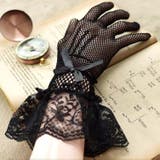 プチリボン付きブラックレース手袋 レースグローブ | JS FASHION | 詳細画像8